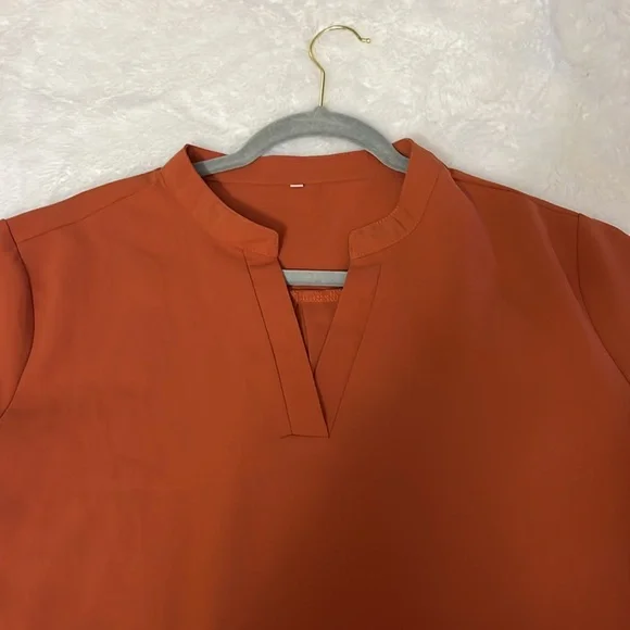 Women’s Blouse Color Rust Size XL - Picture 3 of 3